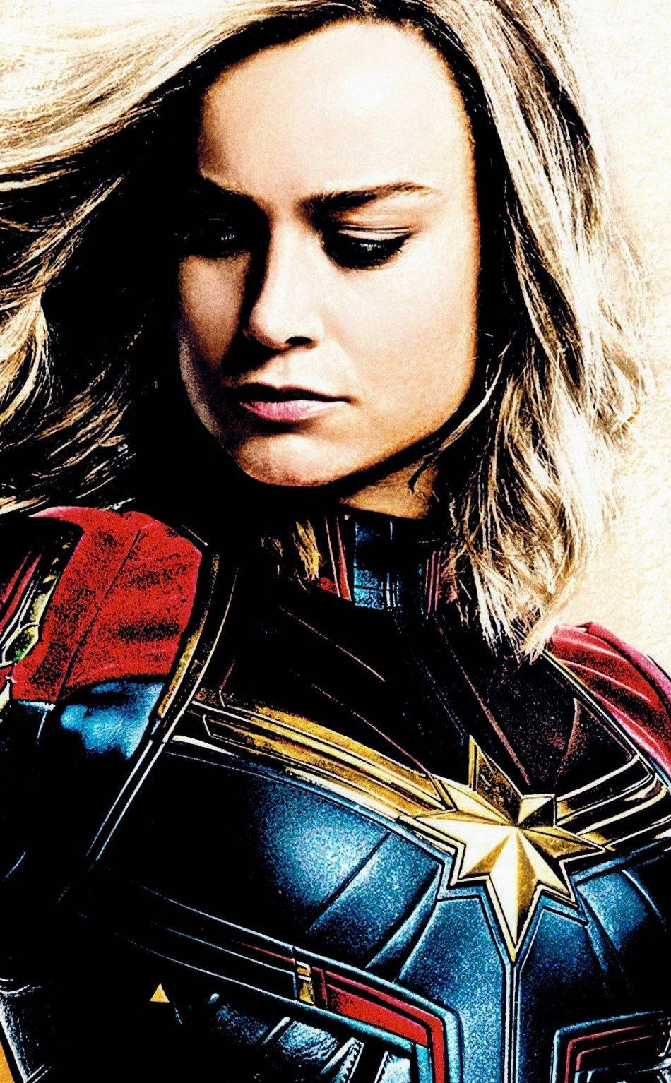 Brie Larson Captain Marvel Iphone Wallpaper