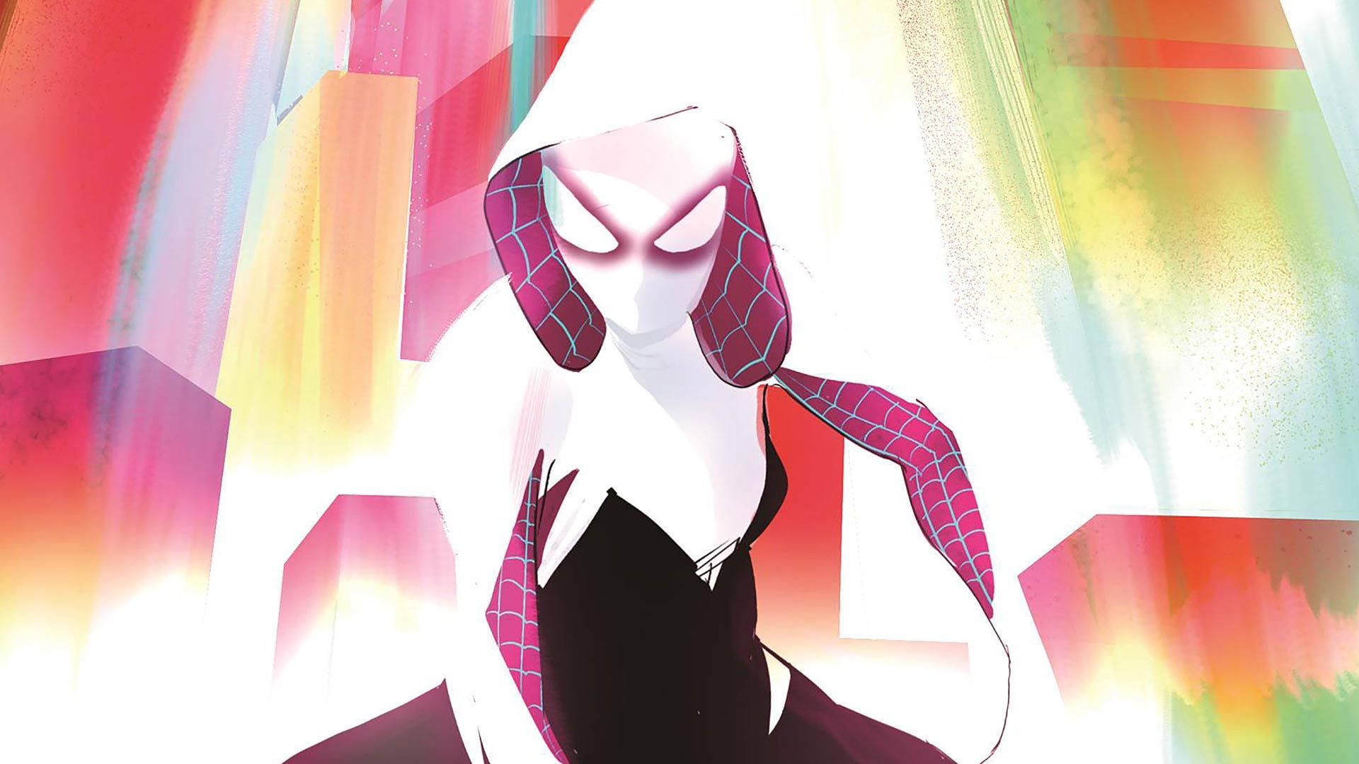 Spider Gwen, into the spider verse, movie, white, HD phone wallpaper |  Peakpx