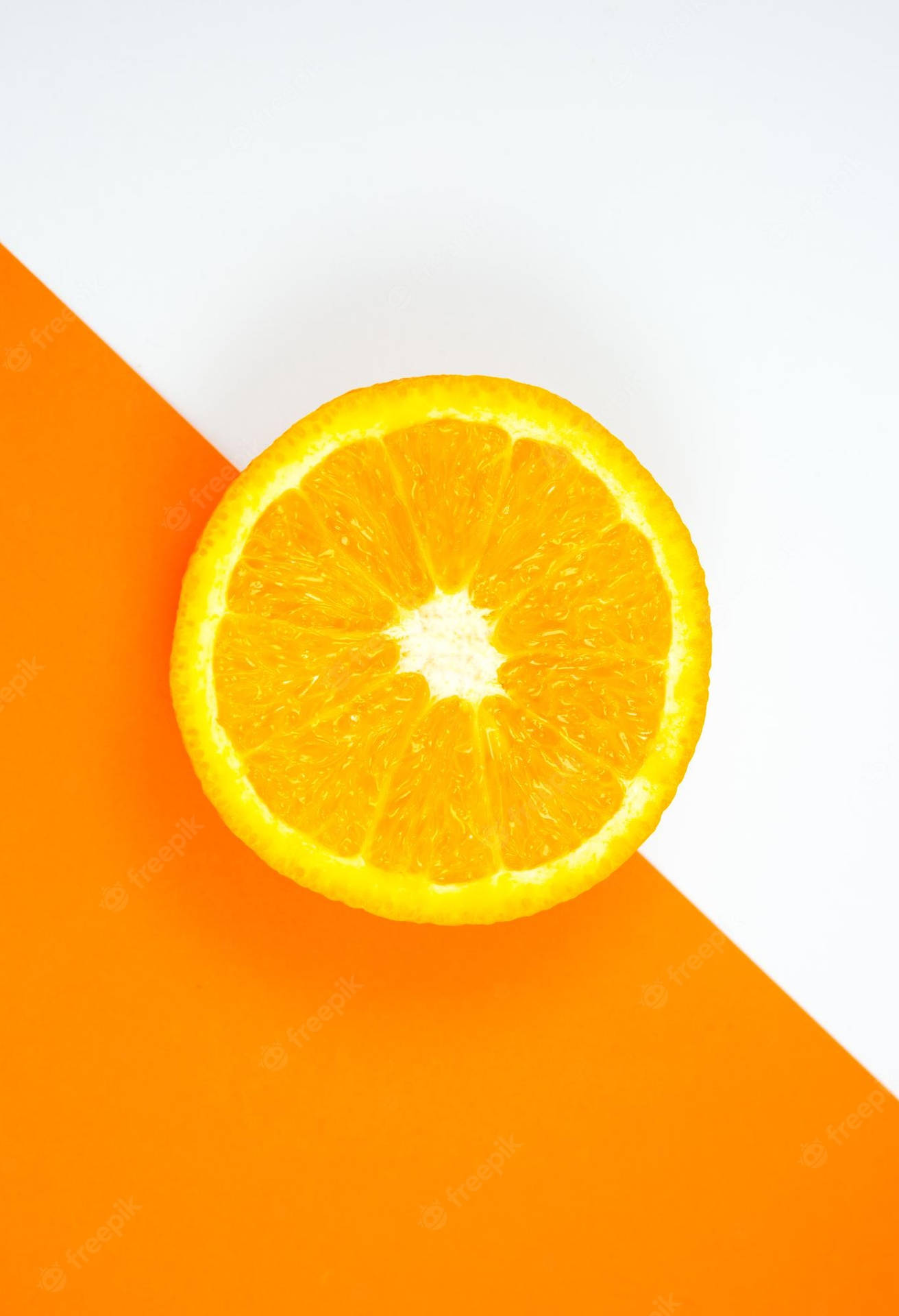 Bright And Solid Orange - A Perfect Way To Start The Day Wallpaper