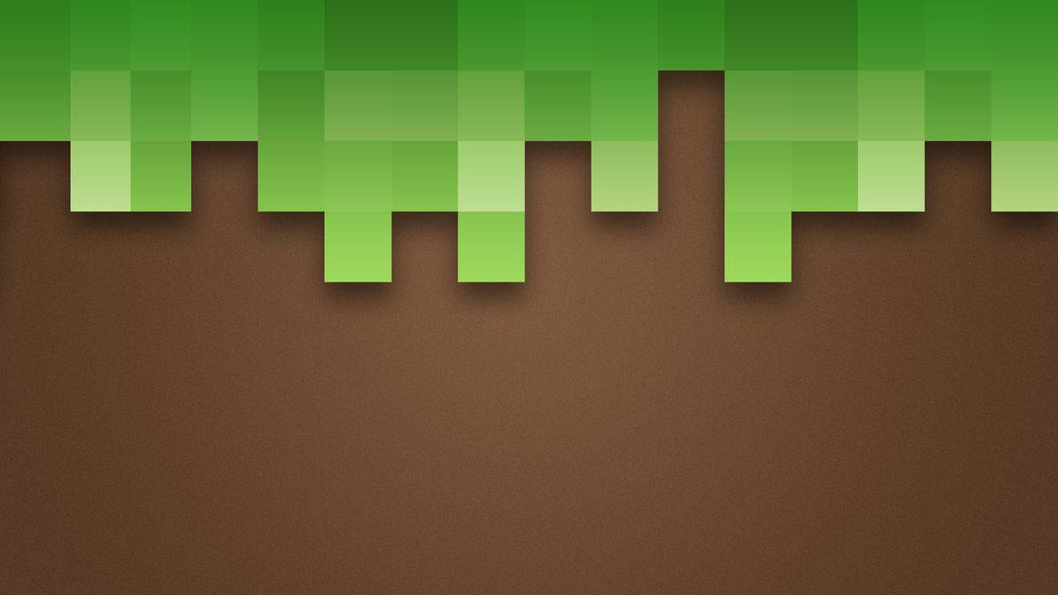 Bright And Vibrant Pixelated Art From The Popular Game Minecraft Wallpaper
