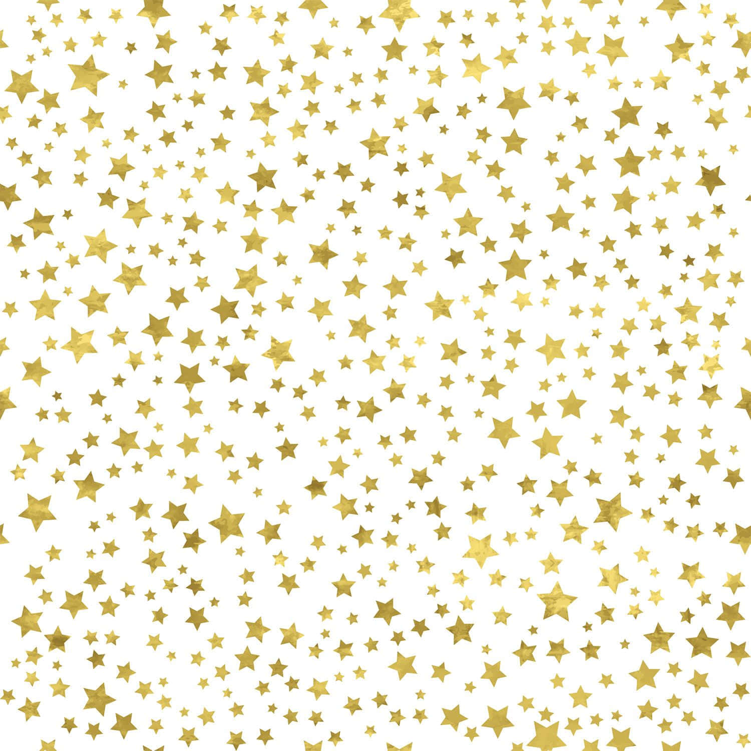 Bright Gold Stars In The Night Sky Wallpaper