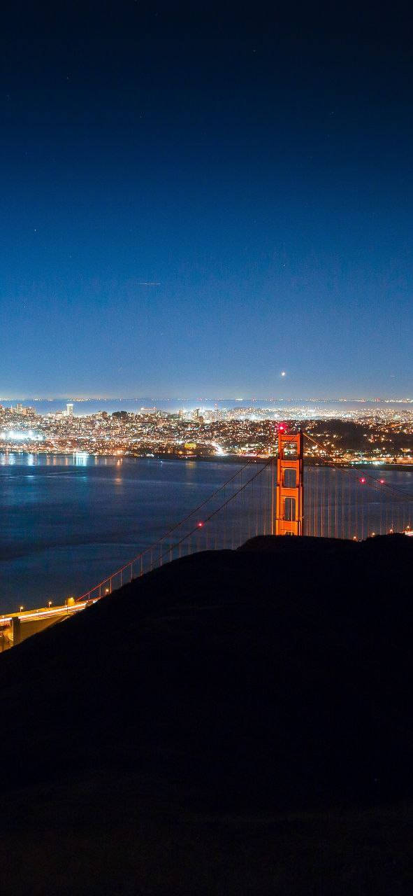 Bright Night Of San Francisco Iphone Wallpaper