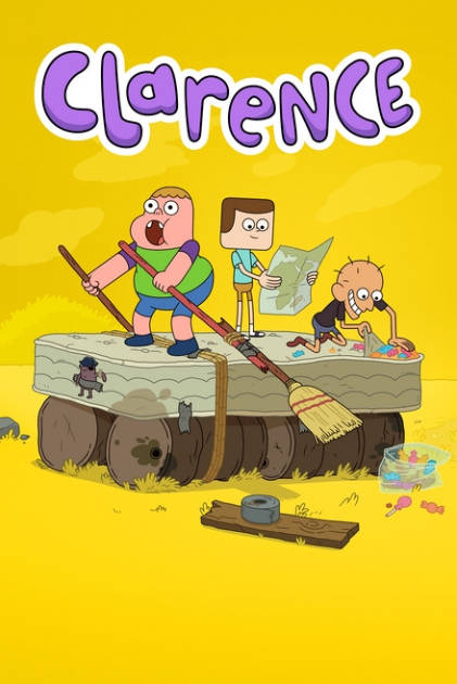 Bright Yellow Clarence Animated Poster Wallpaper