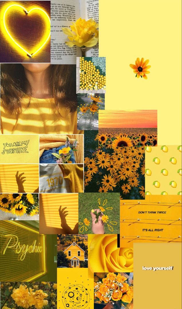 Brighten Up Your Summer Days With This Cute Yellow Aesthetic. Wallpaper