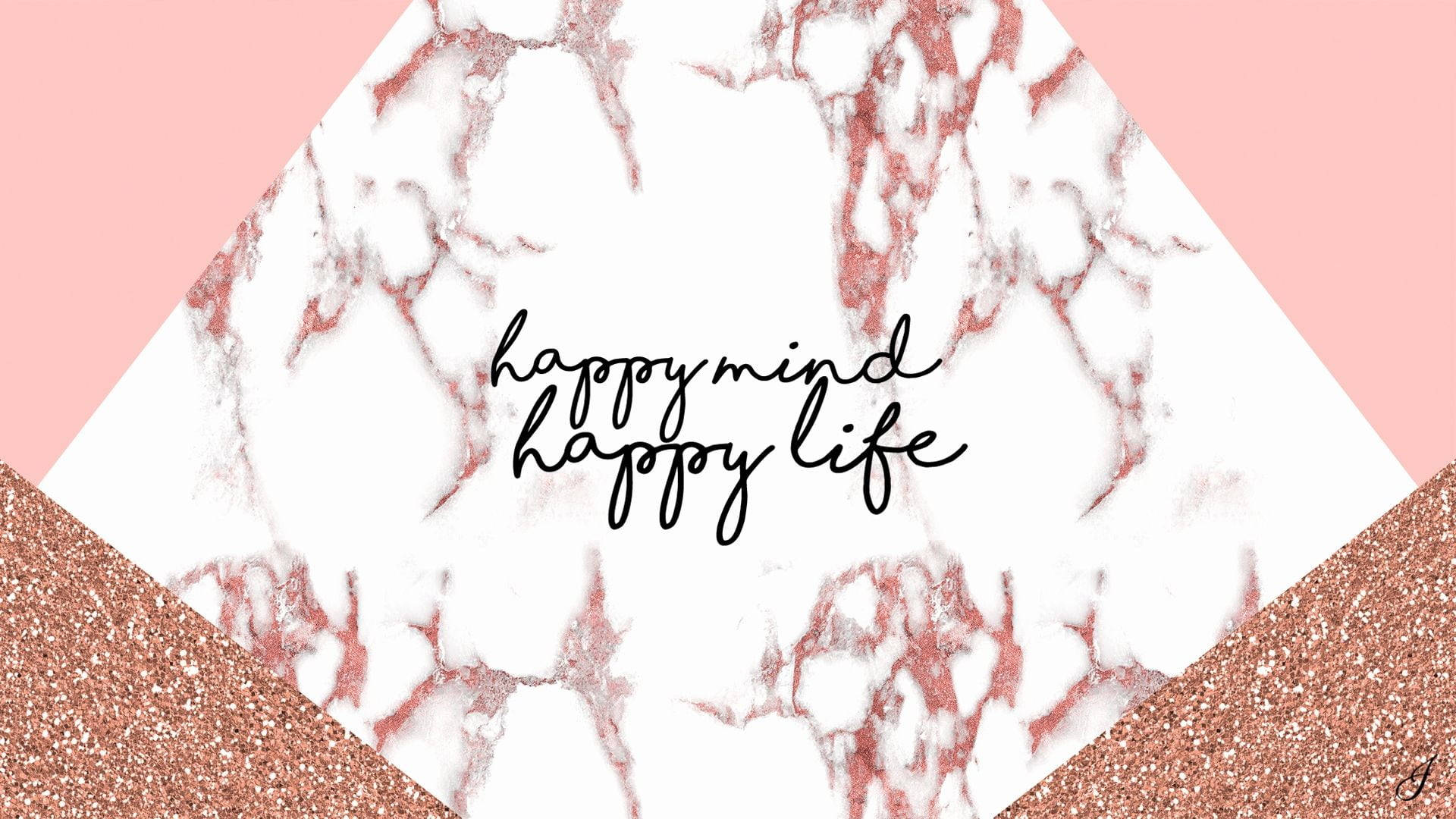 Bring Happiness To Your Screen - Beautiful Rose Gold Tumblr Background Wallpaper