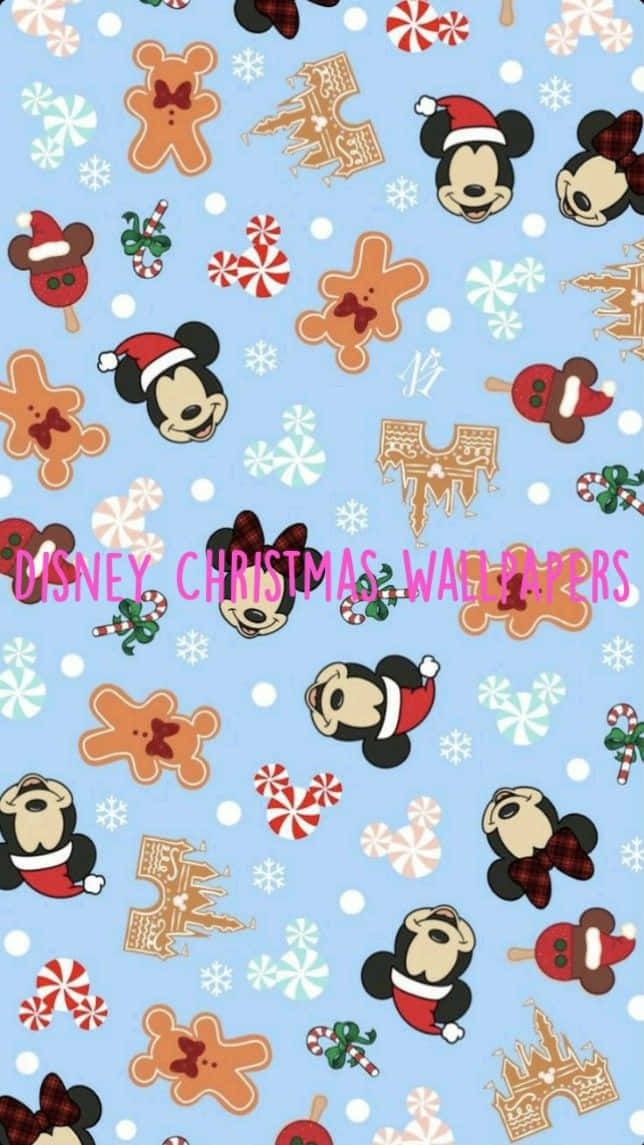 Bring The Magic Home For Christmas With The Disney Christmas Ipad Wallpaper