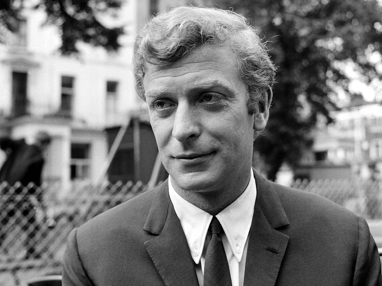 British Actor Michael Caine Classic Portrait Wallpaper