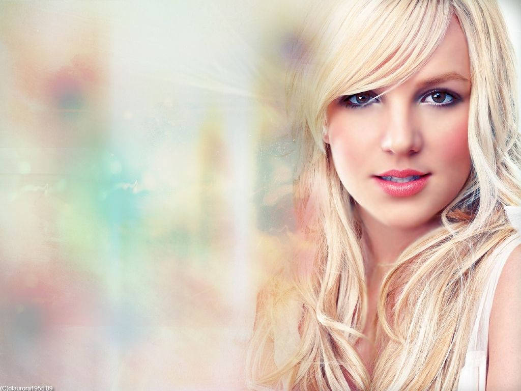 Britney Spears Color Stain Artwork Wallpaper