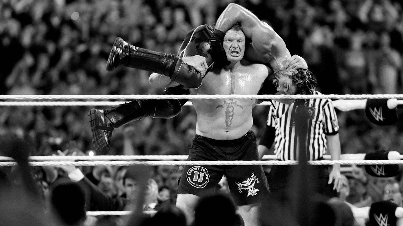 Brock Lesnar Wwe Match Photo Wallpaper