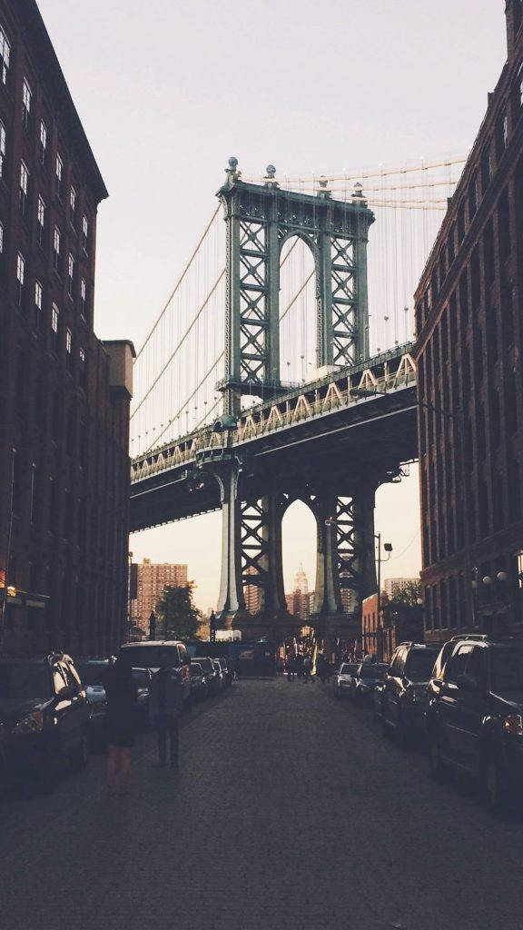 Brooklyn Bridge Architecture New York Iphone Wallpaper