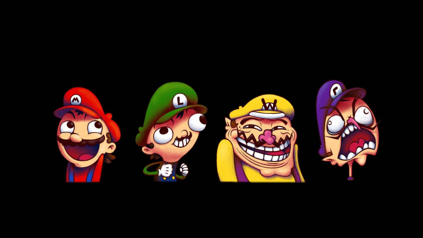 Bros Before Hoes - Mario, Luigi, Wario And Waluigi Wallpaper