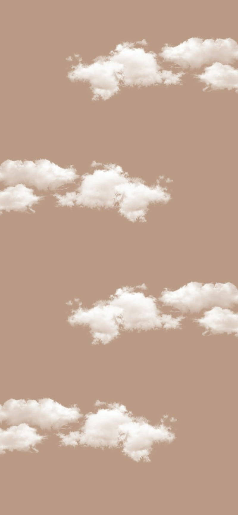 Brown Clouds Aesthetics Wallpaper