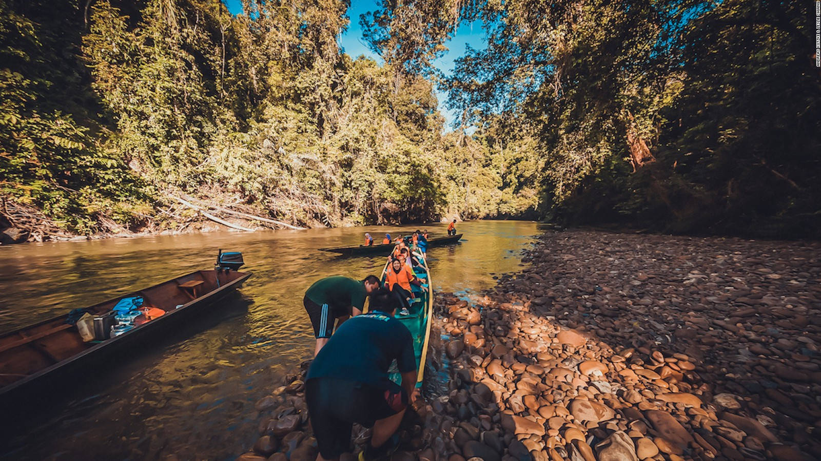 Brunei Boats By The River Wallpaper