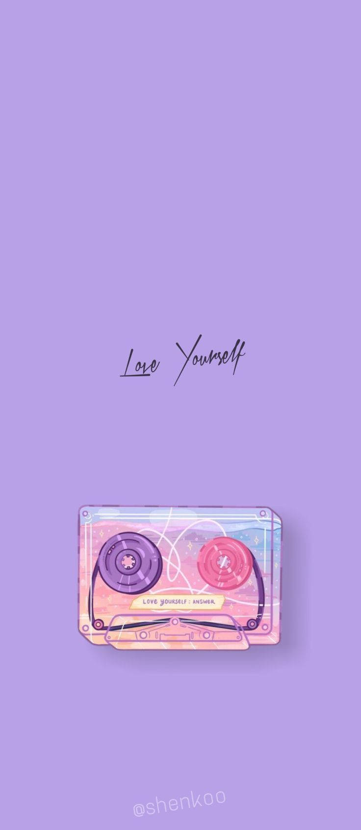 Bts Aesthetic Love Yourself Cassette Tape Wallpaper