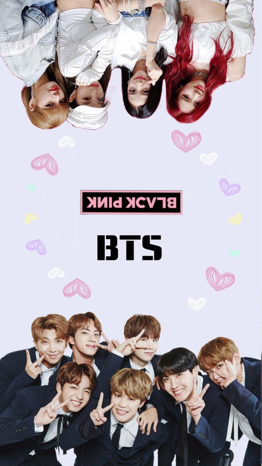 Download free Bts And Blackpink Upside down Wallpaper MrWallpaper