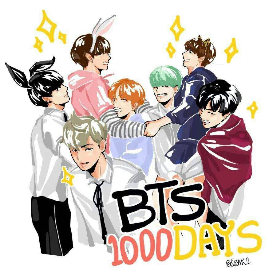 Bts Anime 1000 Days Wallpaper