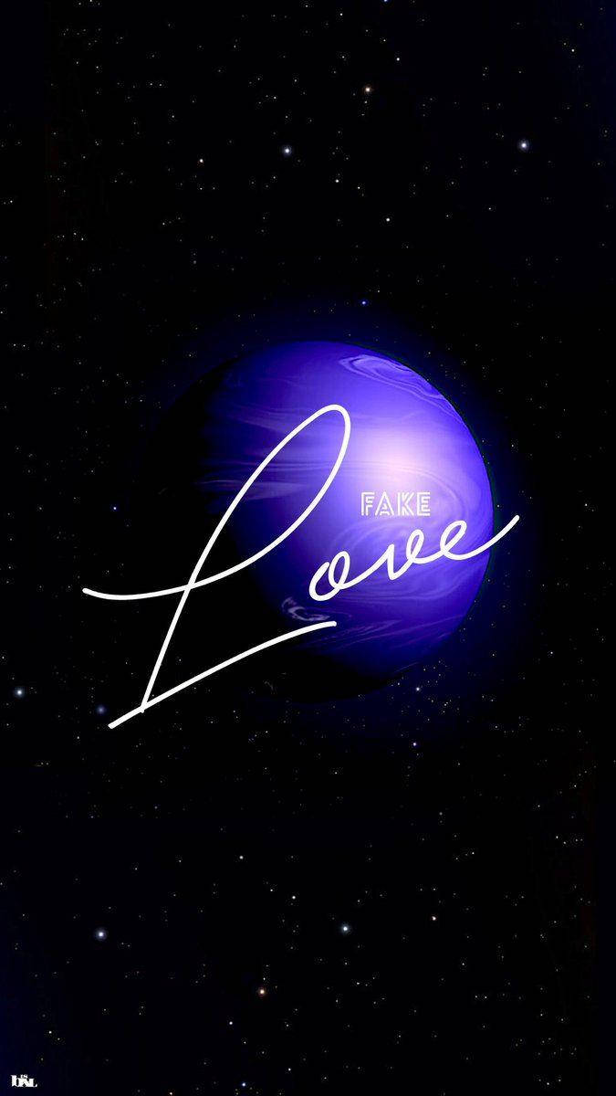 Bts Fake Love Purple Planet Wallpaper