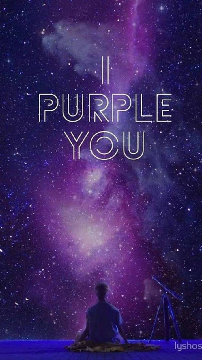 Bts Galaxy I Purple You Wallpaper