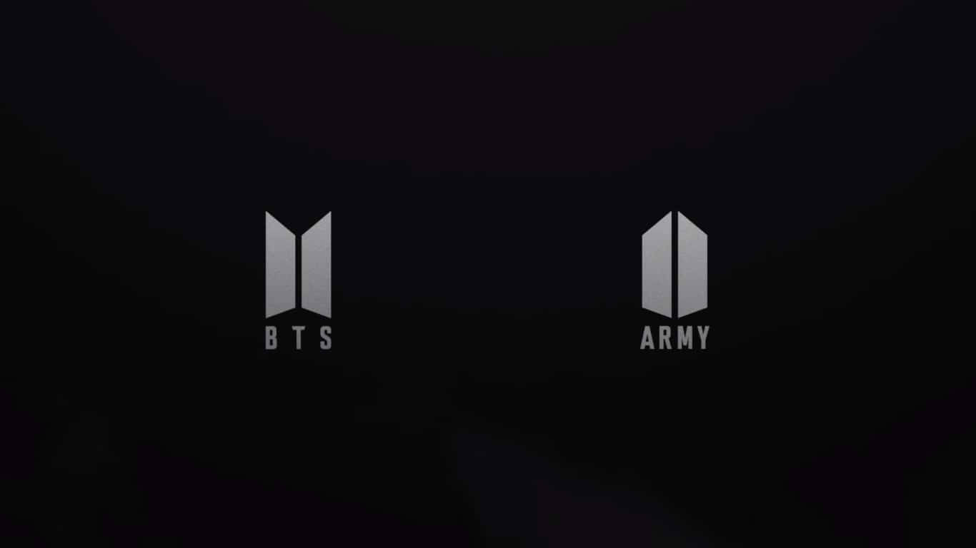 Bts Group And Army Logos Laptop Wallpaper