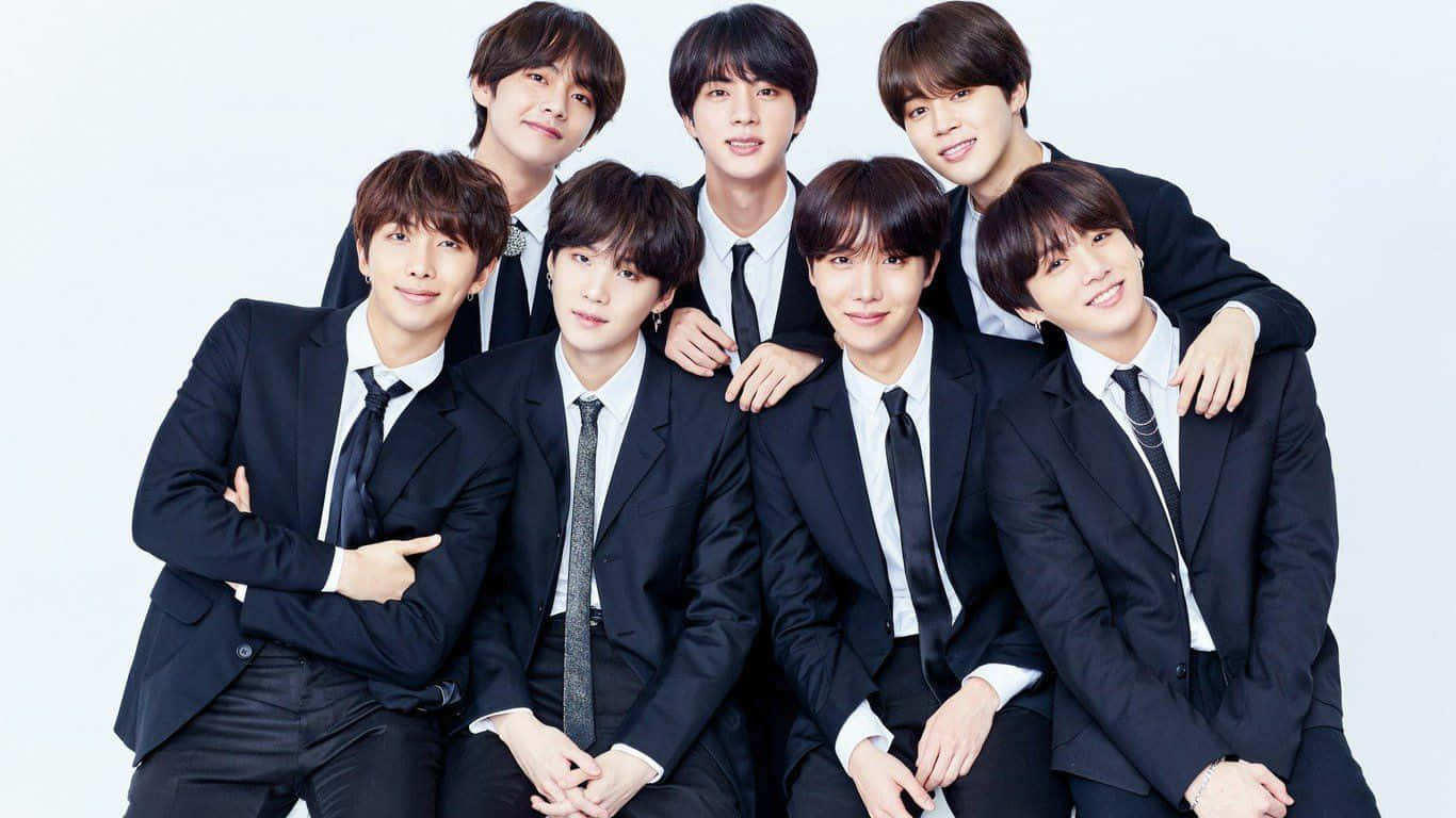 Bts Photoshoot Formal Suit And Tie Wallpaper