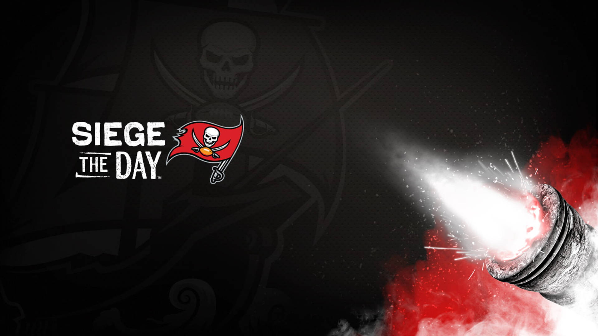 Buccaneers Slogan Cannon Wallpaper