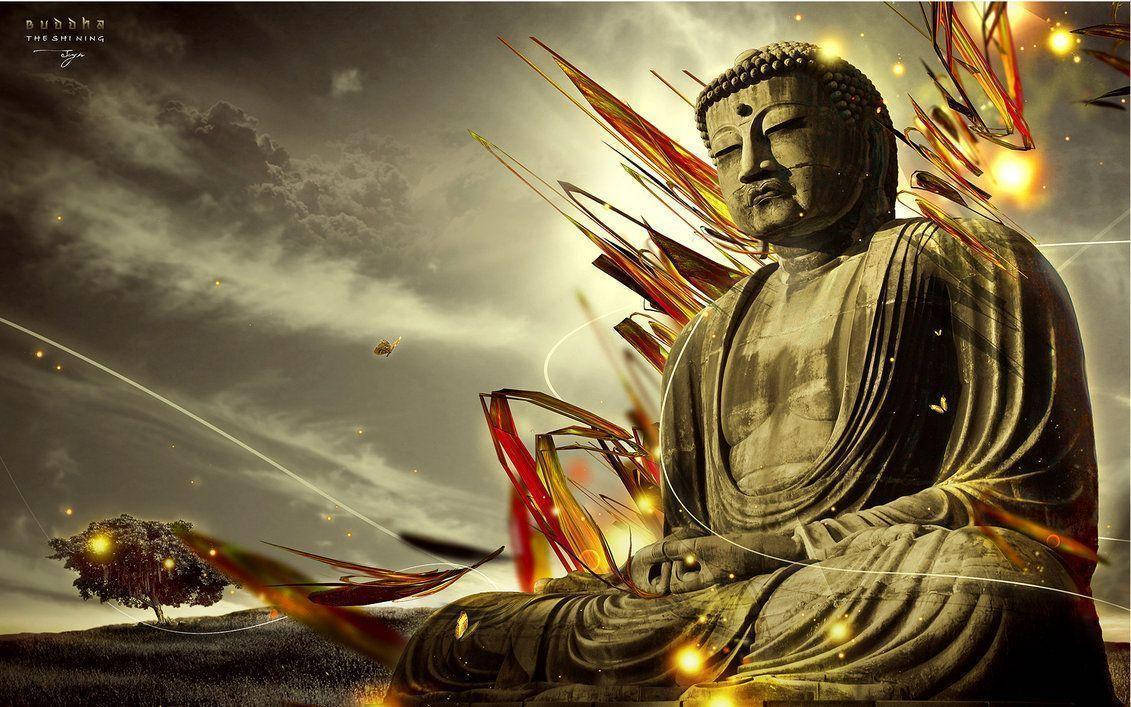 Buddha 3d Statue Wallpaper