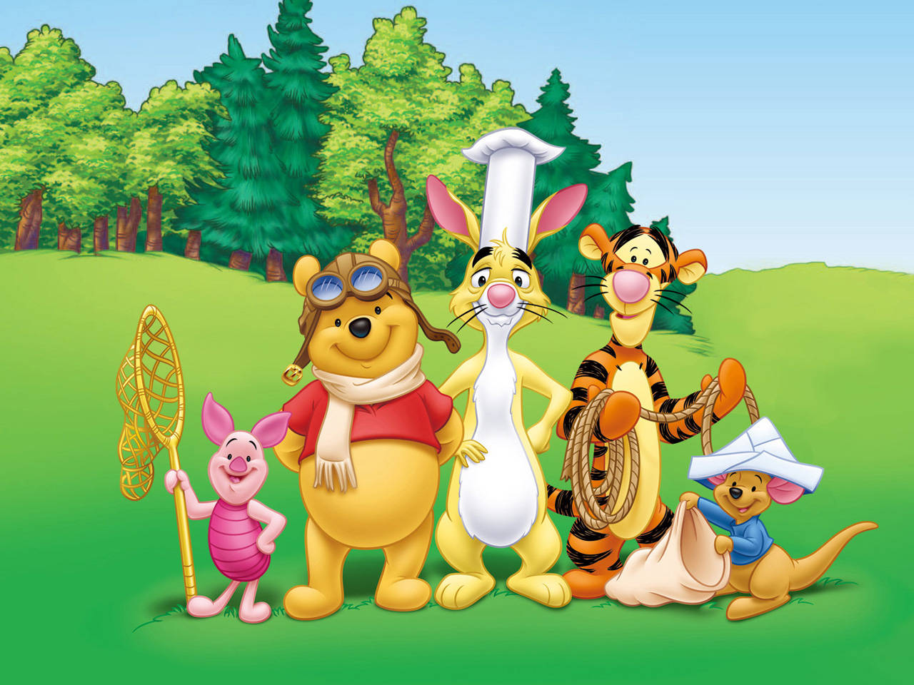 Buddies Of Winnie The Pooh Iphone Theme Wallpaper