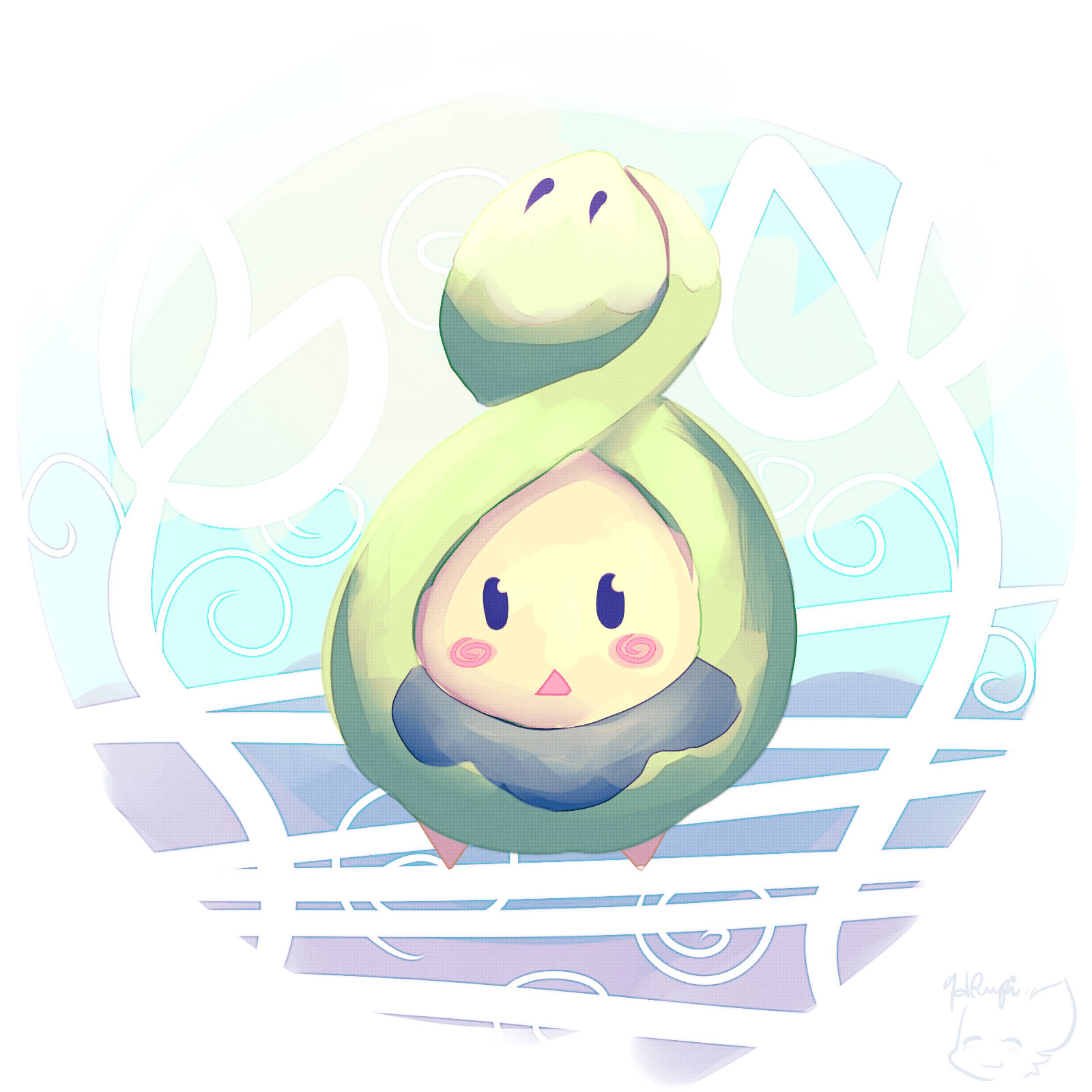 Budew Looking Surprised Wallpaper