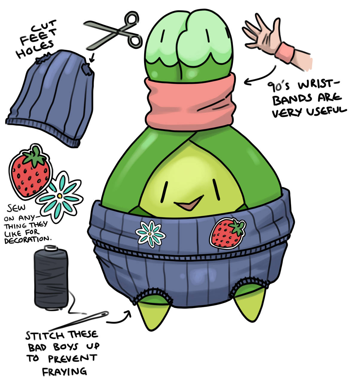 Budew With Bonnet Pants Wallpaper