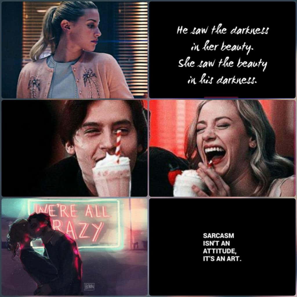 Bughead Collage Riverdale Quotes Wallpaper