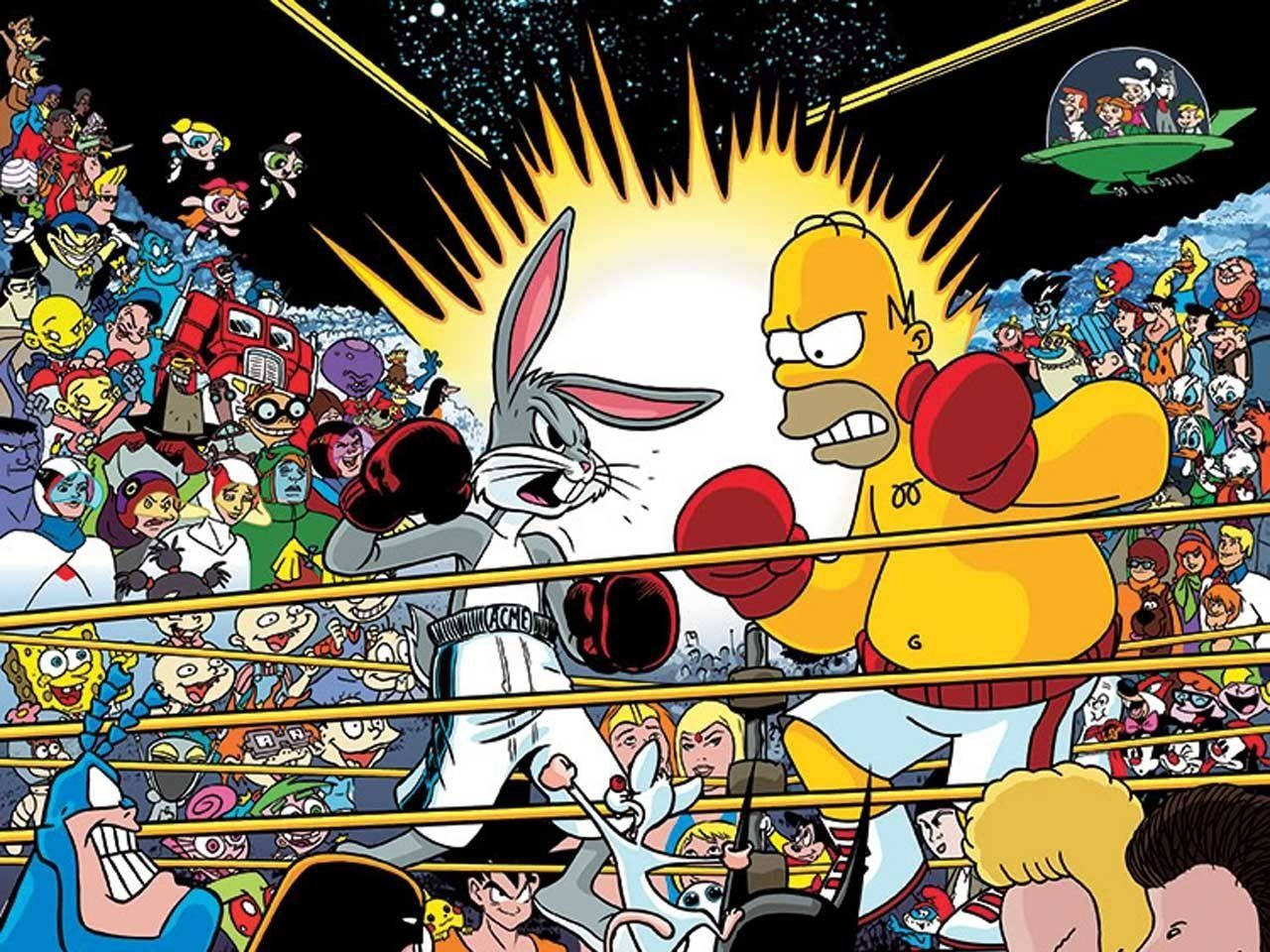 Bugs Bunny Boxing Match Wallpaper