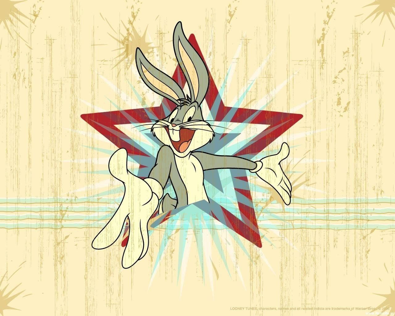 Bugs Bunny Goes Retro Wallpaper