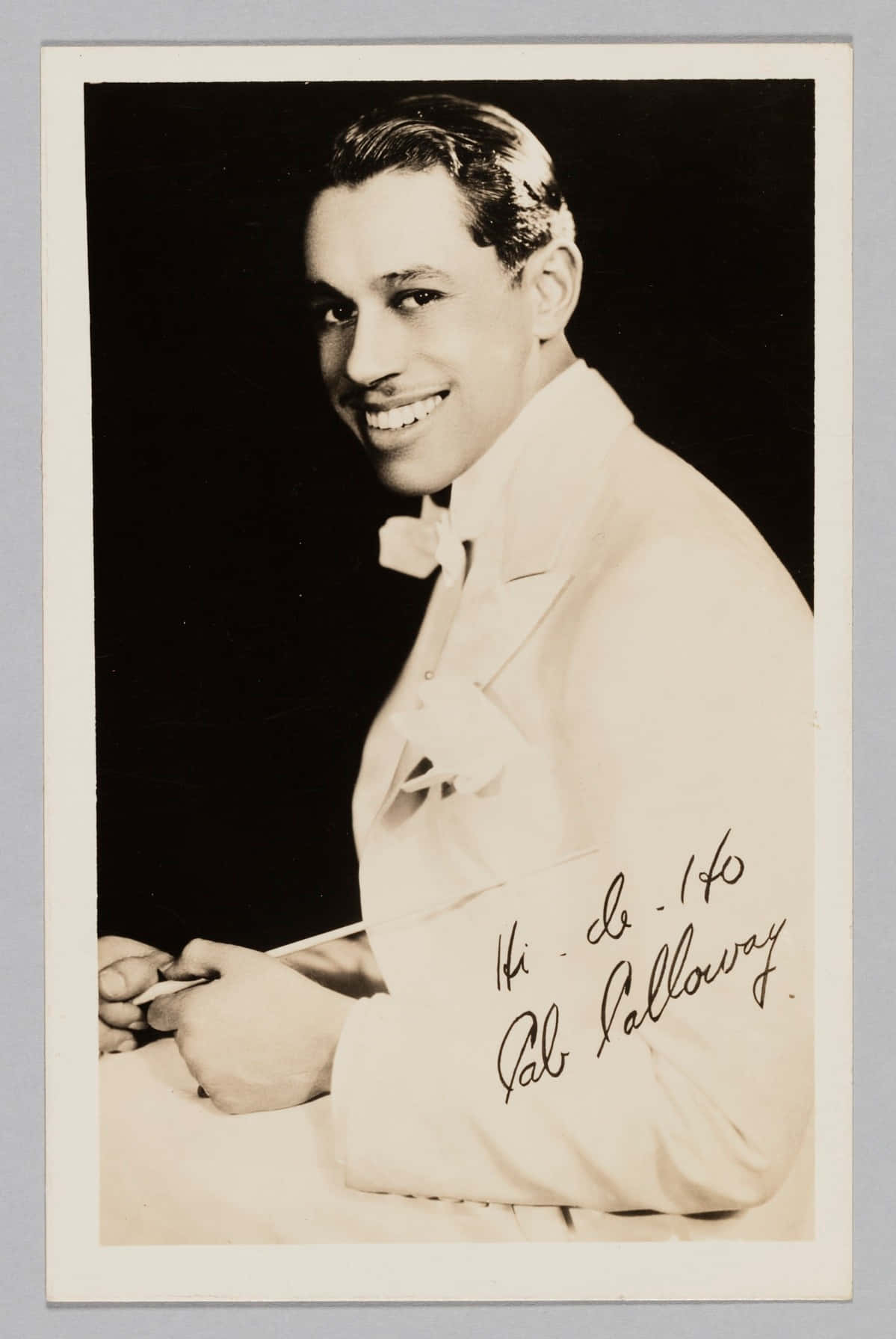 Cab Calloway Signed Portrait1946 Wallpaper