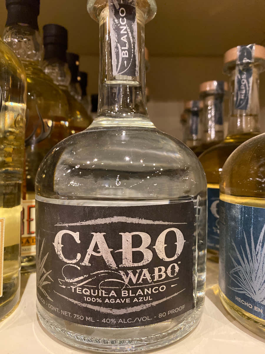 Cabo Wabo Tequila Blanco Bottle Wallpaper