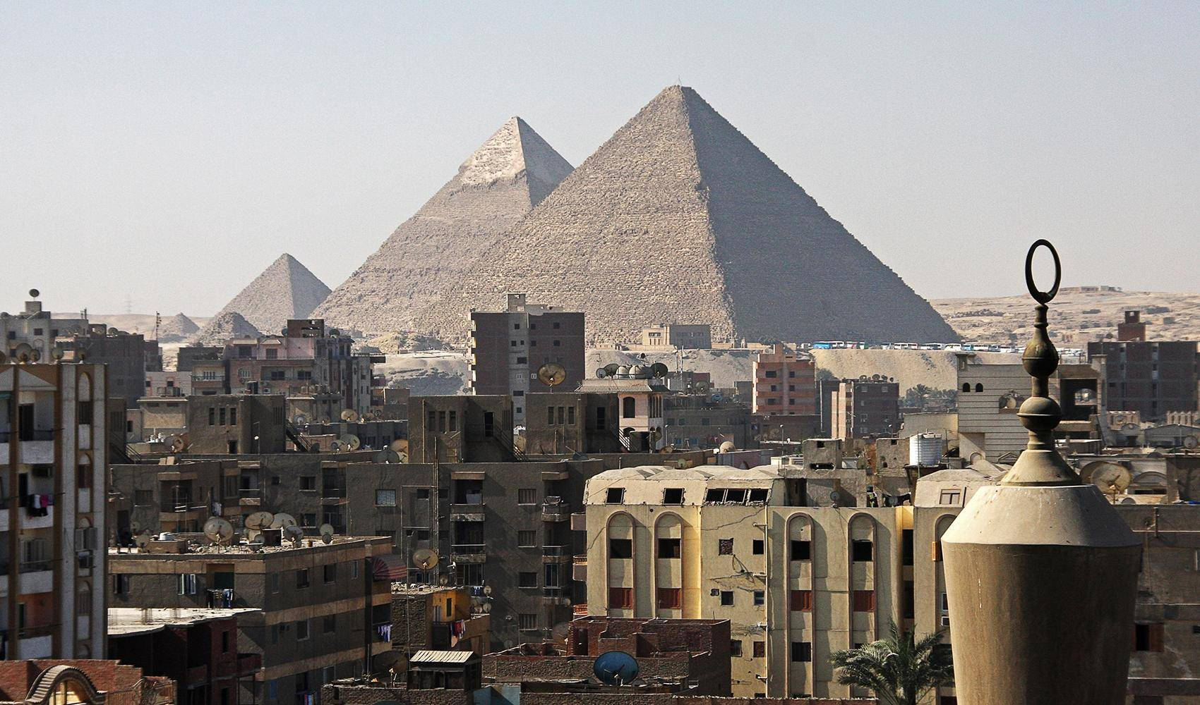 Cairo Pyramid City View Wallpaper