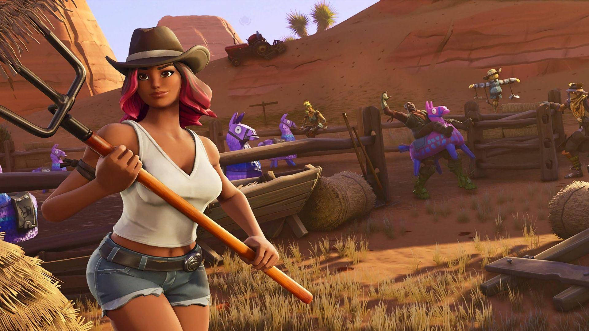 Download free Calamity Fortnite Down On The Ranch Wallpaper -  MrWallpaper.com