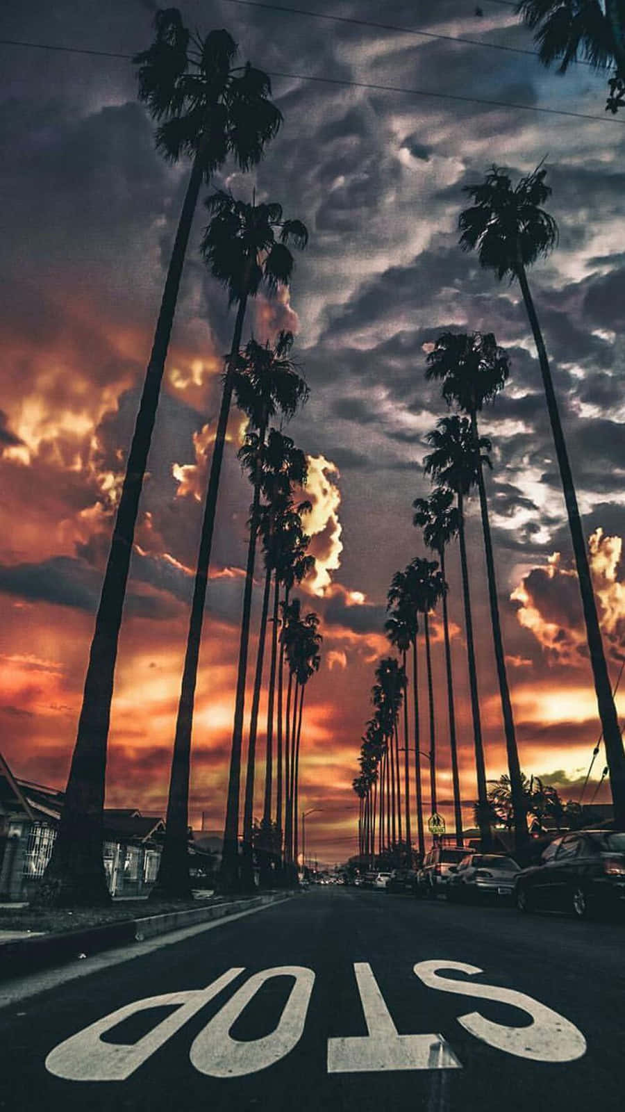 California Leading Line Road Iphone Wallpaper