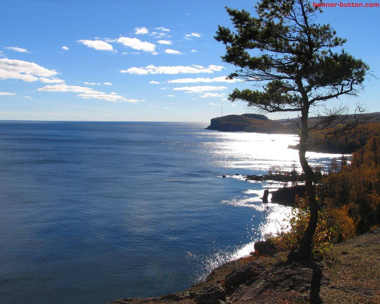 Calm Morning At Lake Superior Wallpaper