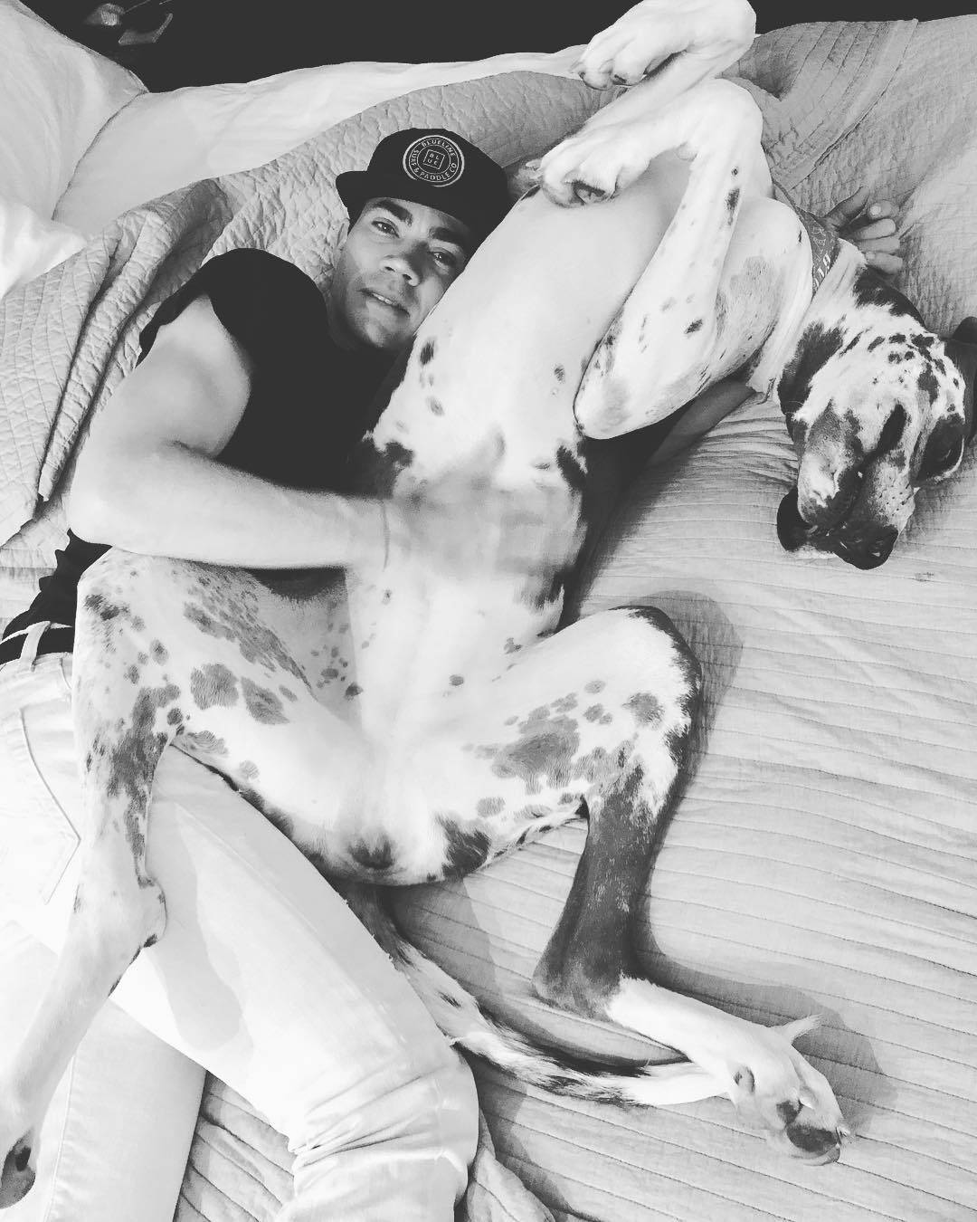 Camilo Villegas With His Dog Wallpaper