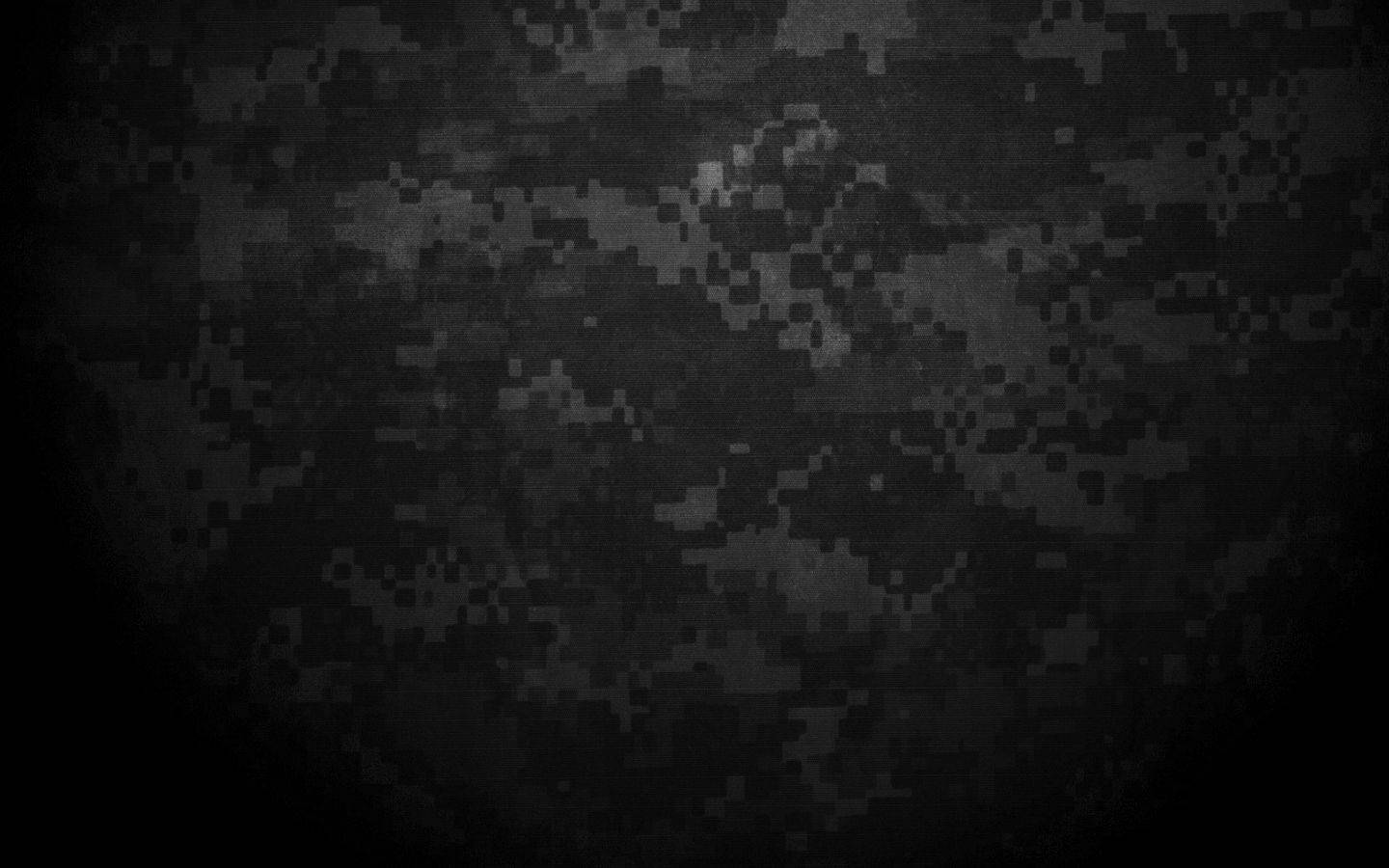 Camo Black Pixelated Wallpaper