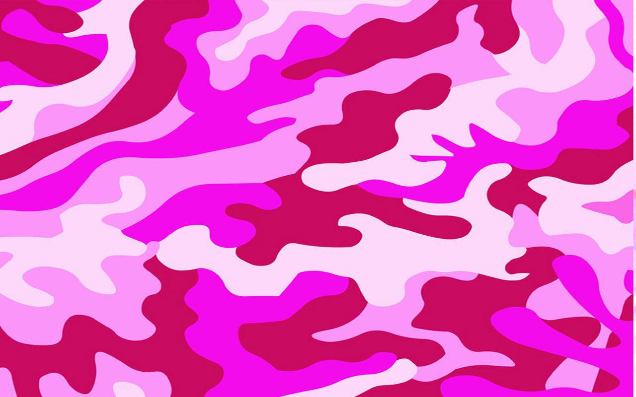Camo Pink Girly Wallpaper