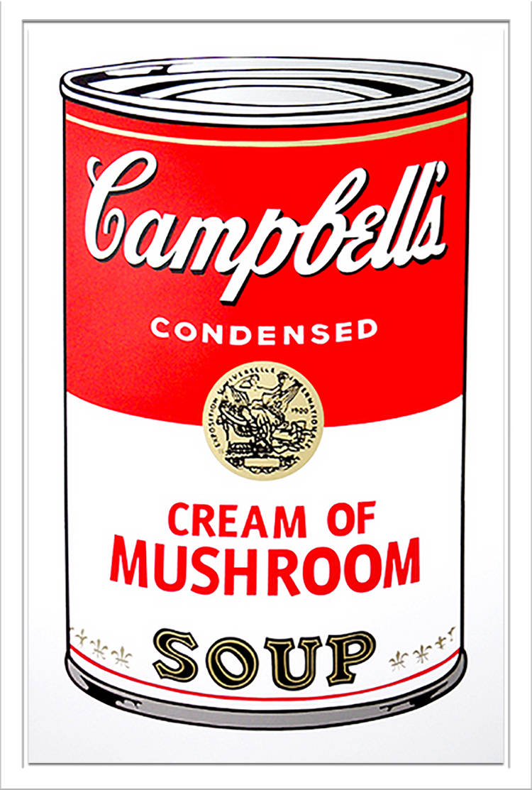 Campbell's Soup Can Pop Art Wallpaper
