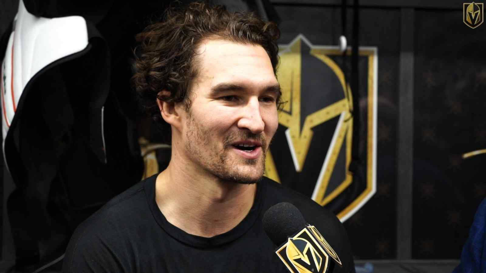 Canadian Hockey Athlete Mark Stone Close Up Shot Interview Wallpaper