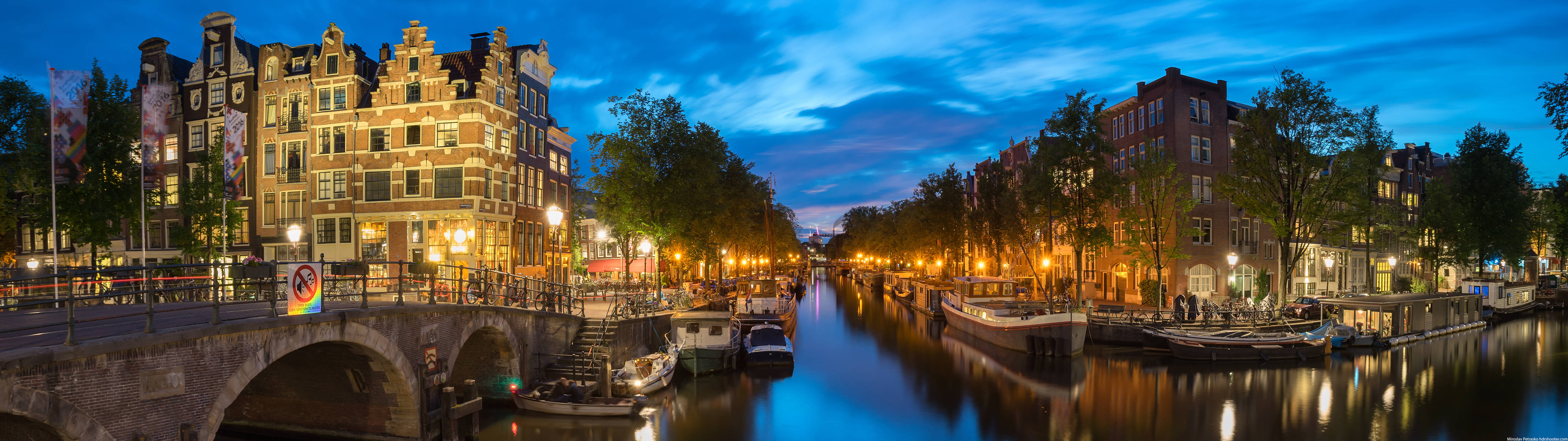Canals Of Amsterdam 4k Ultra Widescreen Wallpaper