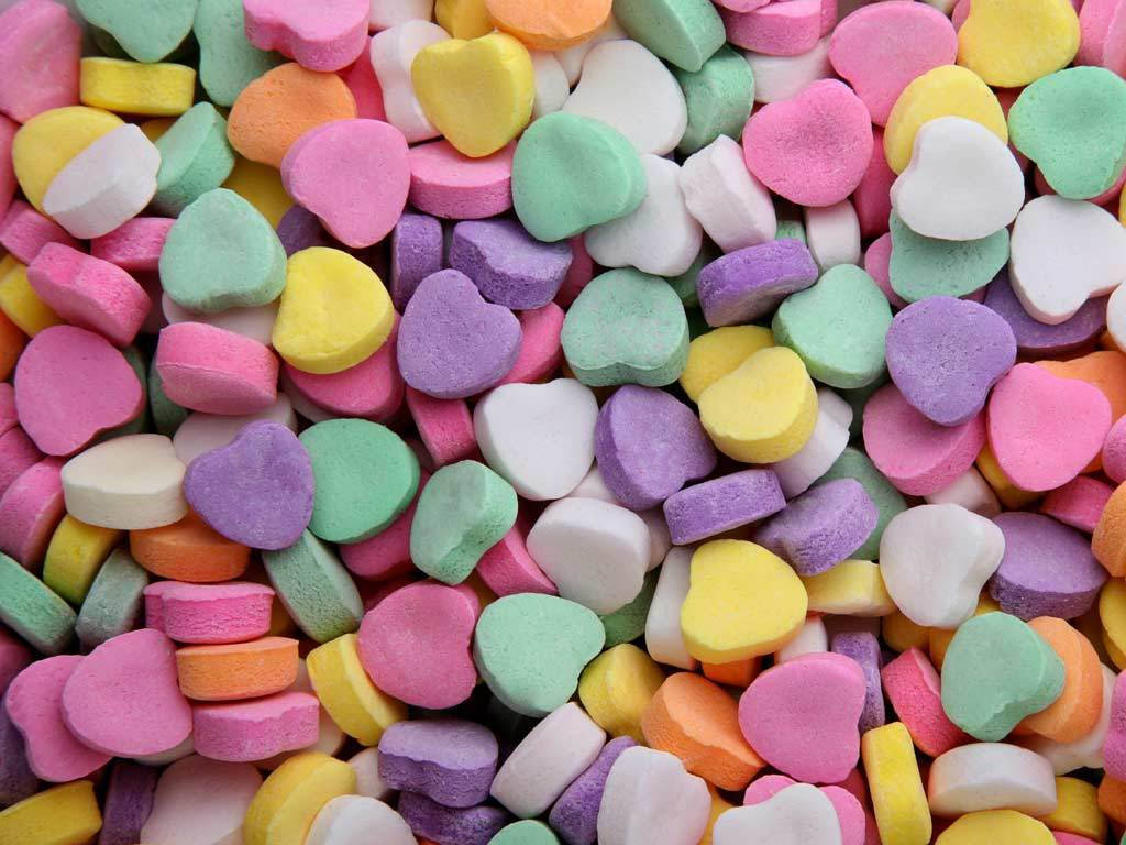 Candy Heart Tablets Wallpaper