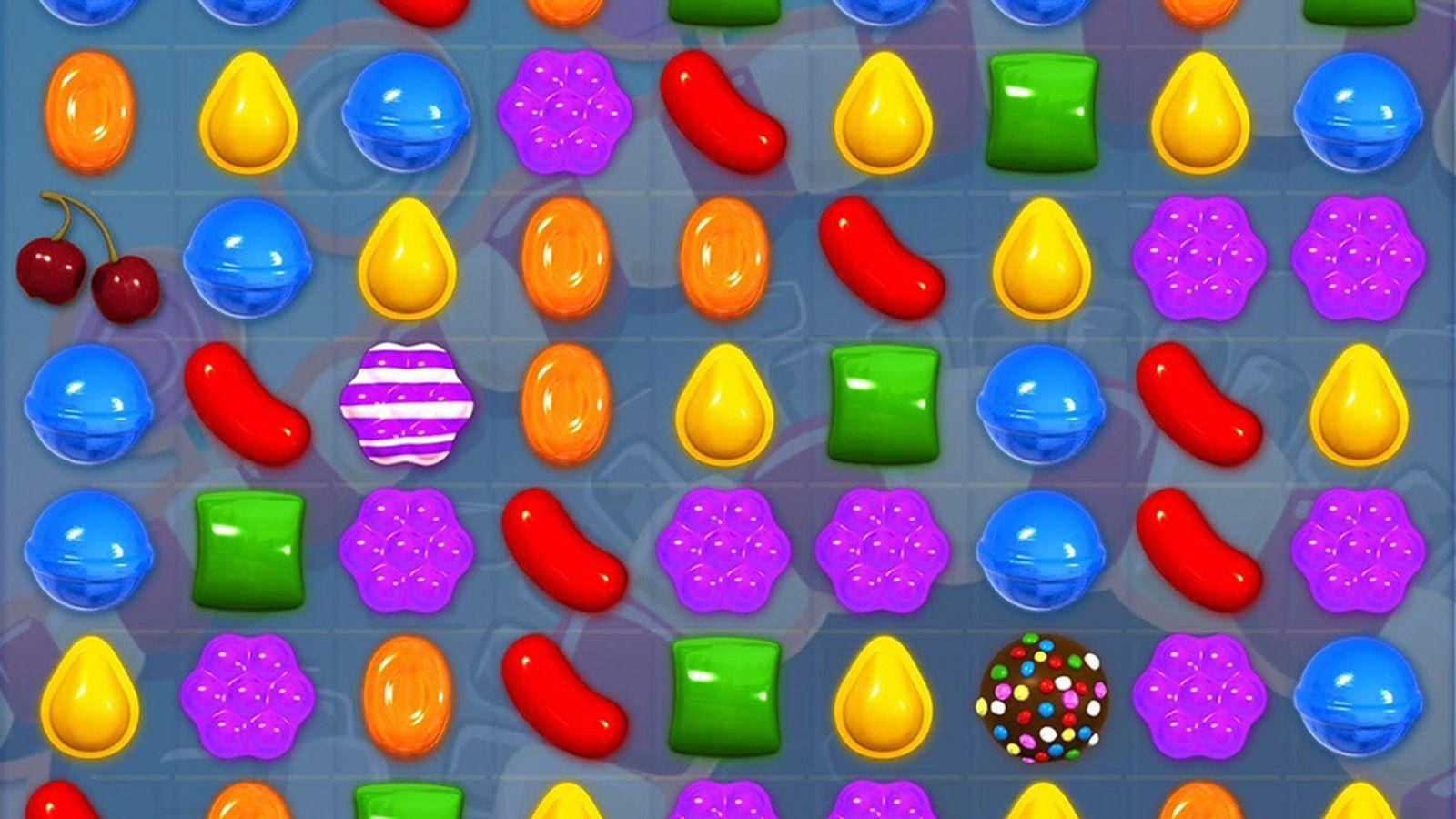 Candy Tiles From The Candy Crush Saga Wallpaper