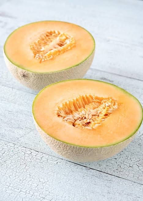 Cantaloupe Sliced In Half Wallpaper