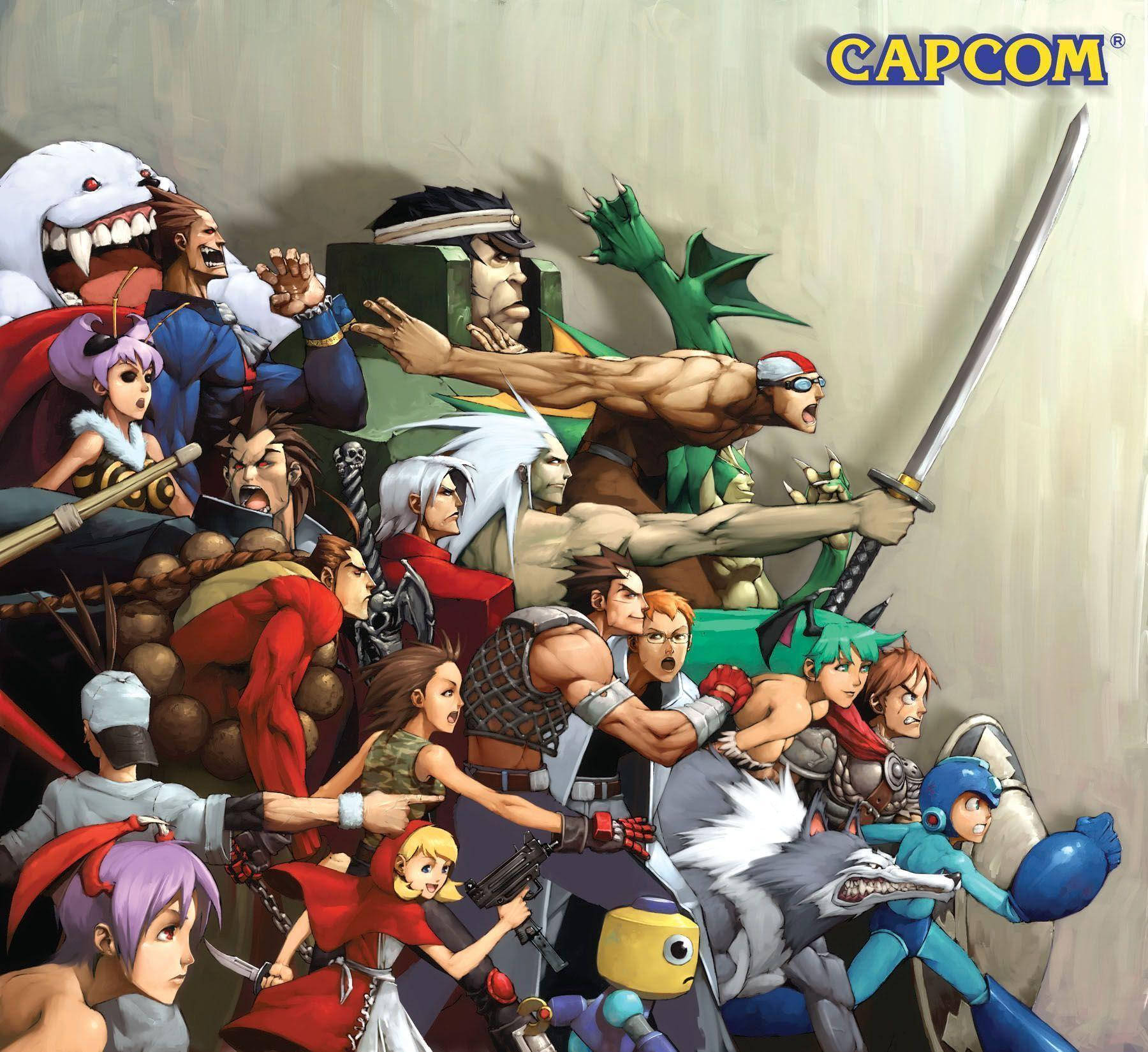 Capcom Characters Side View Wallpaper