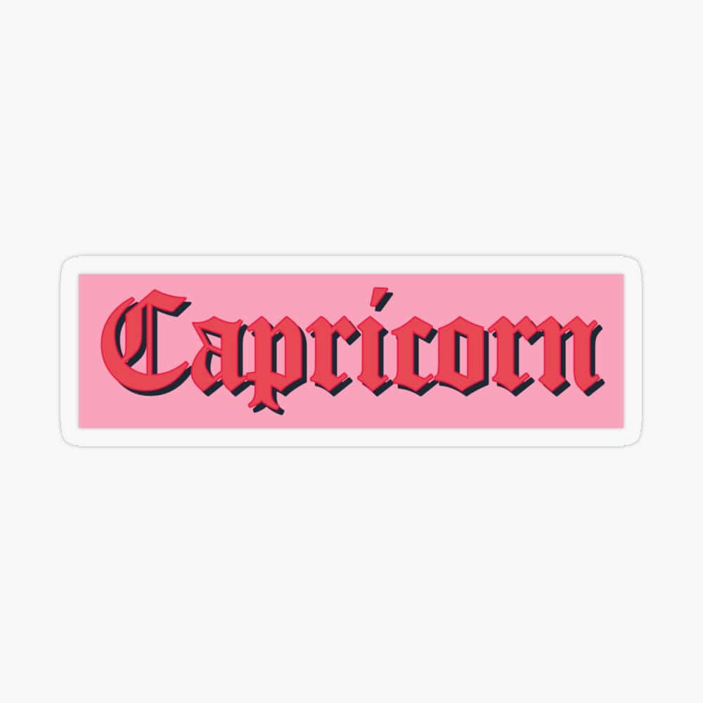 Capricorn Aesthetic Tribal Lettering Wallpaper