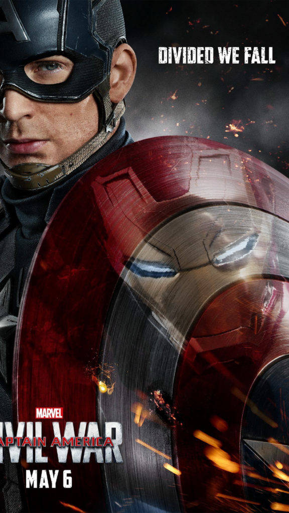 Captain America Iphone Reflection Wallpaper